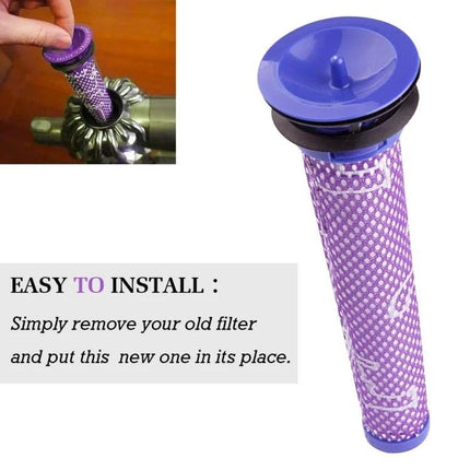 Washable Replacement Filter for Dyson Household Vacuums — purple washable HEPA-style filter, easy to install for regular home vacuum maintenance