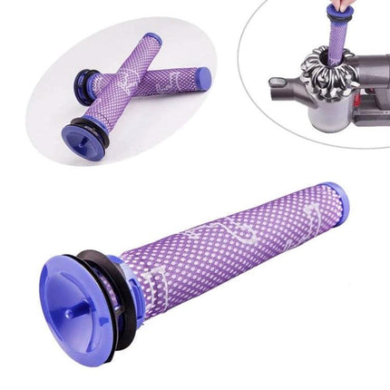 Washable Replacement Filter for Dyson Household Vacuums - purple washable HEPA-style replacement filter for Dyson stick vacuums, captures fine dust