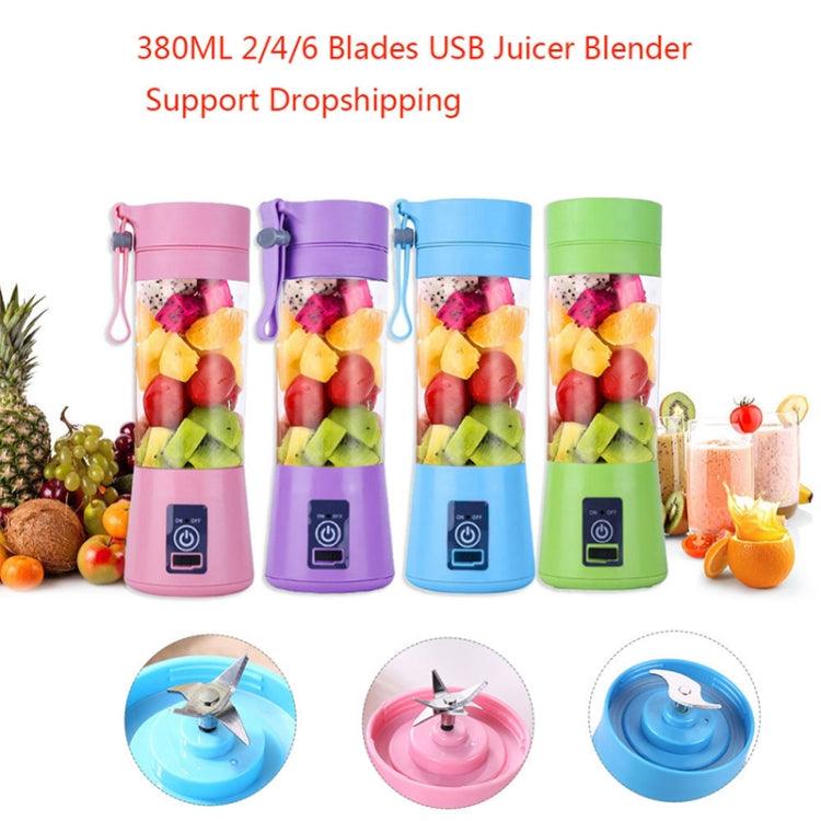 Compact 380ml USB Rechargeable Electric Juicer for Fresh Juice On-the-Go