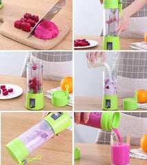 Compact 380ml USB Rechargeable Electric Juicer for Fresh Juice On-the-Go