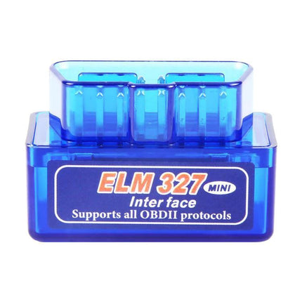 Vital Tool for At-Home Car Troubleshooting Sessions - blue ELM327 Bluetooth OBD2 scanner plug for reading engine codes