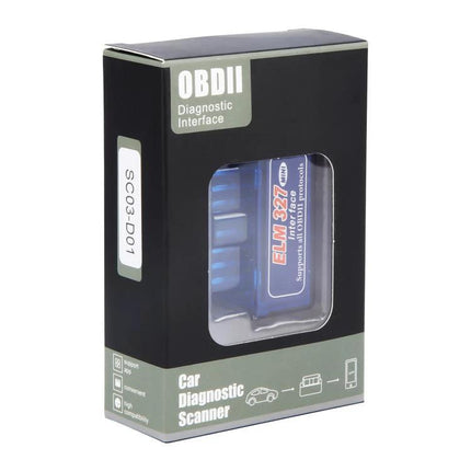 Vital Tool for At-Home Car Troubleshooting Sessions - ELM327 Bluetooth OBD2 car diagnostic scanner in retail box