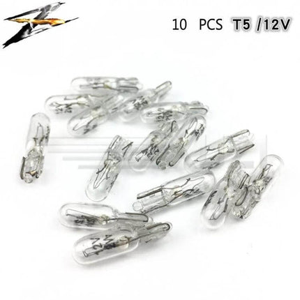 Amber T5 Instrument Light for Honda Accord Car Meter Lamp - 12V T5 wedge base replacement bulbs, pack of small clear instrument panel lamps