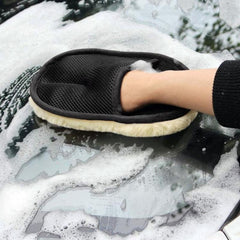 Luxurious Wool Soft Car Washing Gloves for Ultimate Cleaning Experience