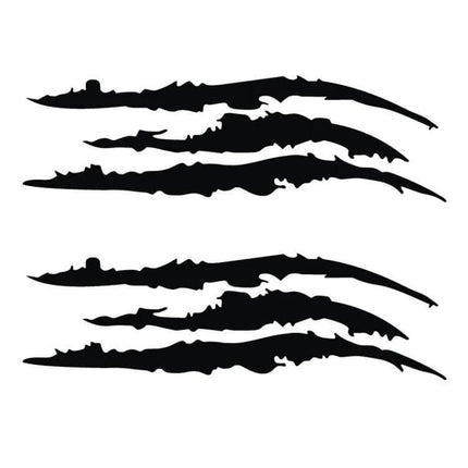 Reflective Monster Claw Marks Car Decal, 40x12cm Size - black vinyl reflective claw mark stickers for car body or windows to boost night visibility