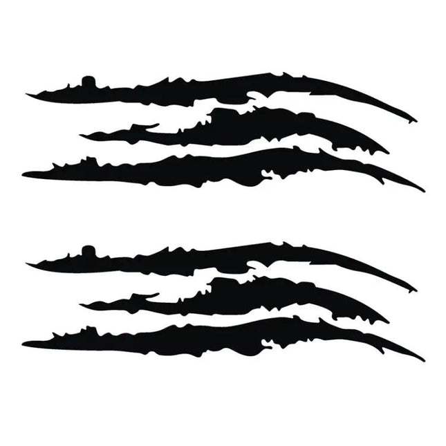 Reflective Monster Claw Marks Car Decal, 40x12cm Size