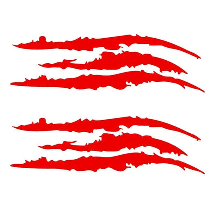 Reflective Monster Claw Marks Car Decal, 40x12cm Size