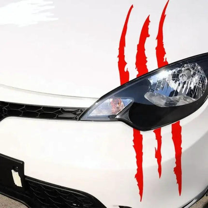 Reflective Monster Claw Marks Car Decal, 40x12cm Size