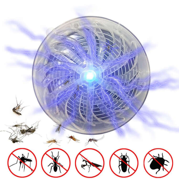 Eco-Friendly Solar Mosquito Zapper - Indoor/Outdoor Insect Killer with UV Light