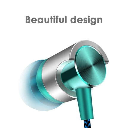 Wired In Ear Earphones With Secure Ear Hook For Jogging metal wired earphones with ear-hook stable fit and quick-call mic