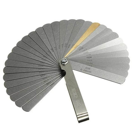 Stainless Steel Range Finder Feeler Set for Woodworking 32-piece fan blade gap gauge for saws routers jigs