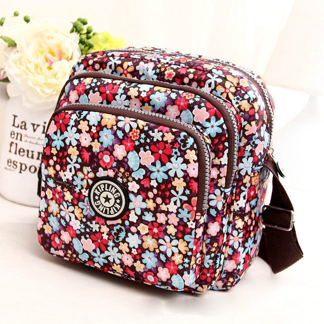 Women Shoulder Bag Waterproof Nylon Handbag Crossbody Bag