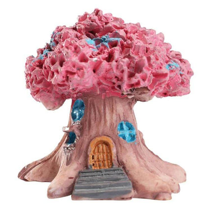Micro Landscape Flower Pot Decoration Desktop 3x2x4 Cm - pink resin mini tree house desk ornament for tiny plant vignettes