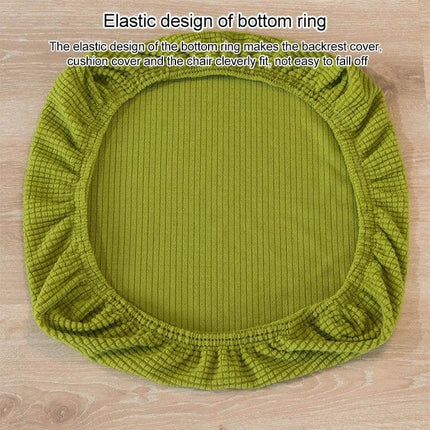 Corn Velvet Split Back and Seat Office Chair Cover green split seat cover with elastic bottom ring for snug fit