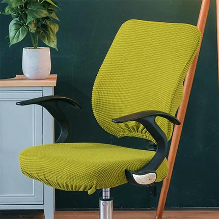 Corn Velvet Split Back and Seat Office Chair Cover