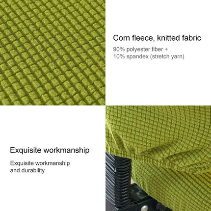 Corn Velvet Split Back and Seat Office Chair Cover