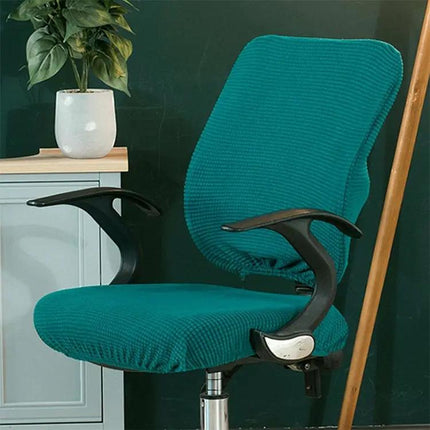 Corn Velvet Split Back and Seat Office Chair Cover