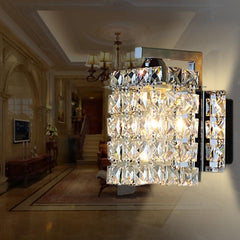 Modern Crystal Wall Sconce with 5W LED - Elegant Lighting for Bedroom, Living Room, or Corridor