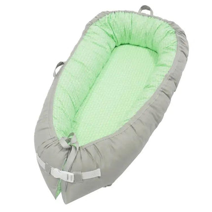 80x50cm Portable Baby Travel Crib Bed With Soft Bumper For Newborns | Syndmart