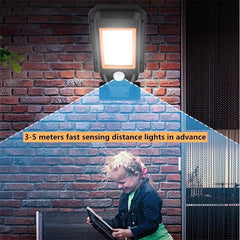 Lámpara solar de pared con inducción corporal, lámpara LED para exteriores, iluminación impermeable, lámpara de calle