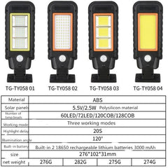 Lámpara solar de pared con inducción corporal, lámpara LED para exteriores, iluminación impermeable, lámpara de calle