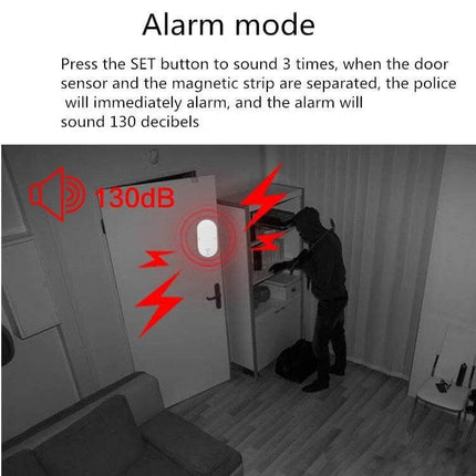 Door and Window Security Alarm for Home Entry Protection loud 130dB alarm on front door detecting intruder