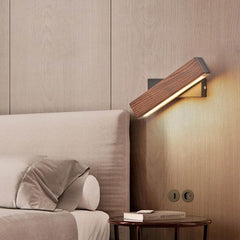 Elegant Adjustable Wall-Mounted Bedside Lamp with Warm Night Light