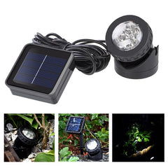 Solar-Powered Dual-Use LED Spotlight for Pool and Garden Enhancement