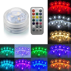 Submersible RGB LED Party Light with Remote Control - IP68 Waterproof 5050 SMD Decoration Lamp