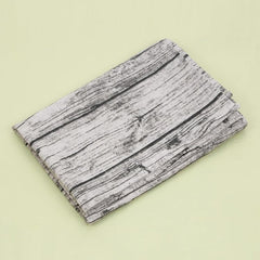 Chic Rustic Linen Table Cover with Wood Grain Pattern - Elegant Dust-Resistant Protection for Dining and Events