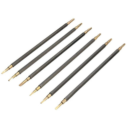 Versatile 7 in 1 Screwdriver Kit for Phone and Computer Repairs - six precision chrome vanadium bits with plastic handles for phone and laptop repair