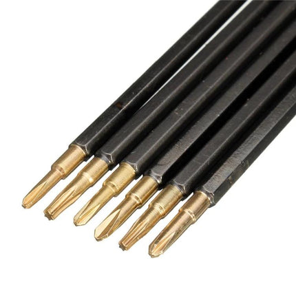 Versatile 7 in 1 Screwdriver Kit for Phone and Computer Repairs - closeup of chrome vanadium precision bits set