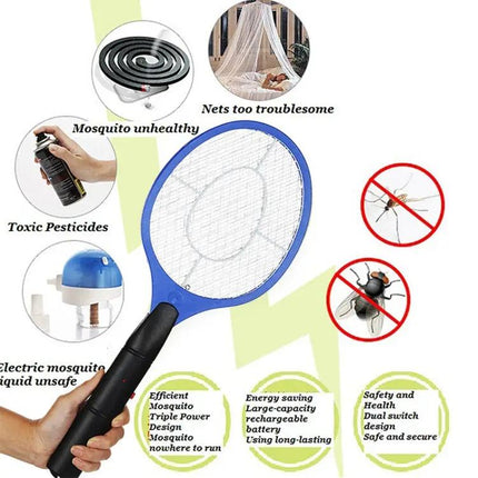 Handheld Electric Mosquito Swatter for Home and Garden