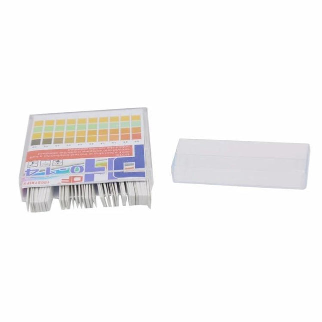 pH Test Strips for Measuring Water Acidity, 100 Pack – box of 100 color chart pH test strips for drinking water, aquariums and hydroponics
