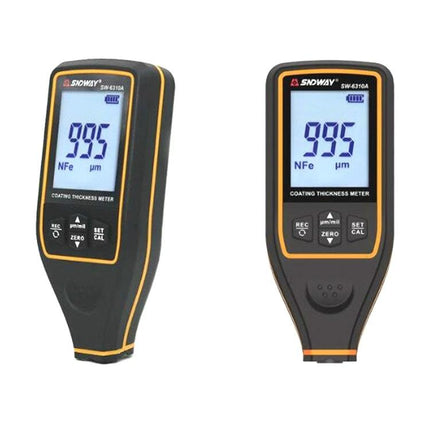 SNDWAY Gauge for Measuring Car Paint Thickness and Coating - handheld coating thickness meter with 2.0-inch screen showing 995 µm reading