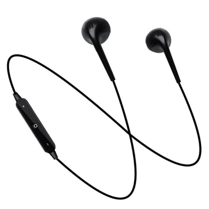 Sport Neckband Earphones With Mic For Running And Commuting black Bluetooth neckband earbuds with mic, magnetic earbuds, sweat-resistant fit
