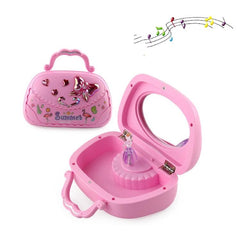 Ballet-Themed Musical Jewelry Box with Handbag Design