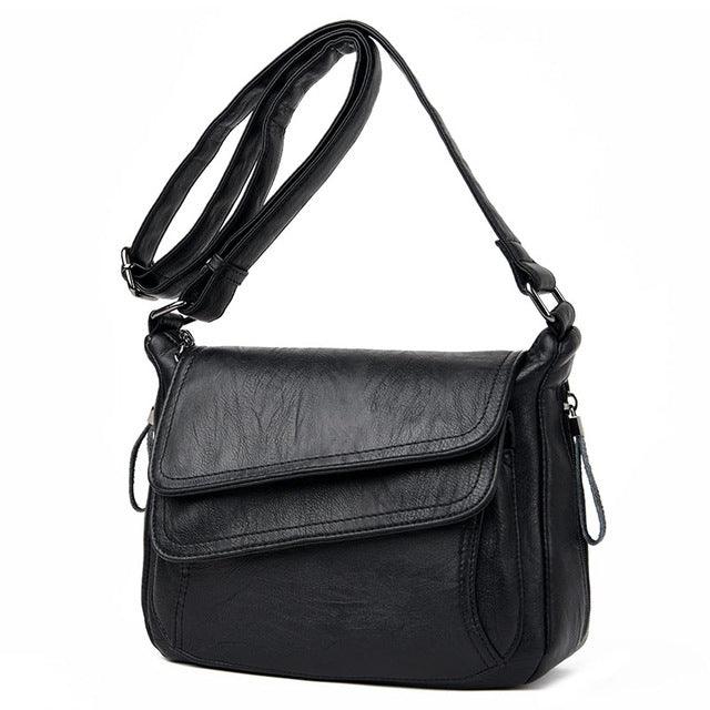 Chic Summer Leather Messenger Bags for Women - Stylish Shoulder Handbags