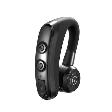 Circe K5 Bluetooth Earphone With Ear Hook For Commuting single-side black earbud with control buttons and hook