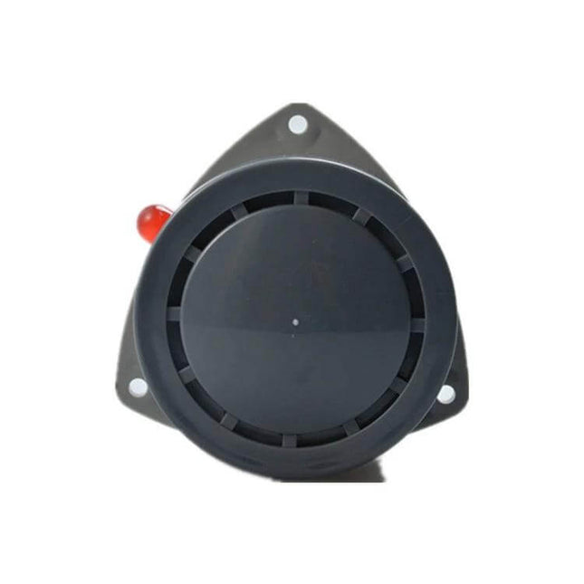 Portable Sound and Light Alarm for Water Leak Detection - compact black ABS leak detector with red light and loud alarm, 7.2 x 7.2 cm