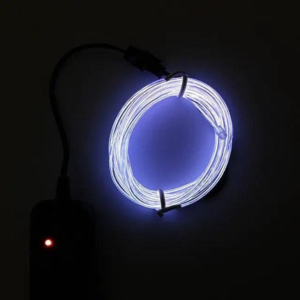 ISHOWTIENDA LED Glow Ball Mask With Flexible Wire For Parties