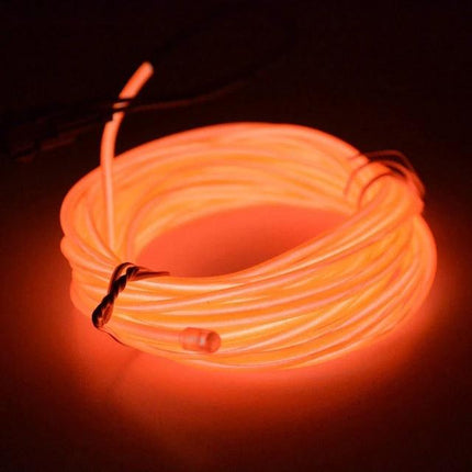 Ishowtienda LED Glow Ball Mask With Flexible Wire For Parties coiled orange EL wire for mask customization