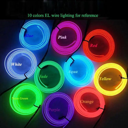ISHOWTIENDA LED Glow Ball Mask With Flexible Wire For Parties