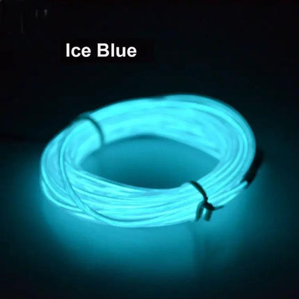 ISHOWTIENDA LED Glow Ball Mask With Flexible Wire For Parties