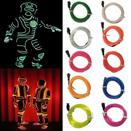 ISHOWTIENDA LED Glow Ball Mask With Flexible Wire For Parties