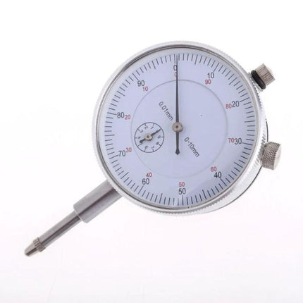 Professional Dial Indicator for Precise Engineering Measurements - 0-10mm range, 0.01mm resolution dial for workshop alignment and concentricity checks