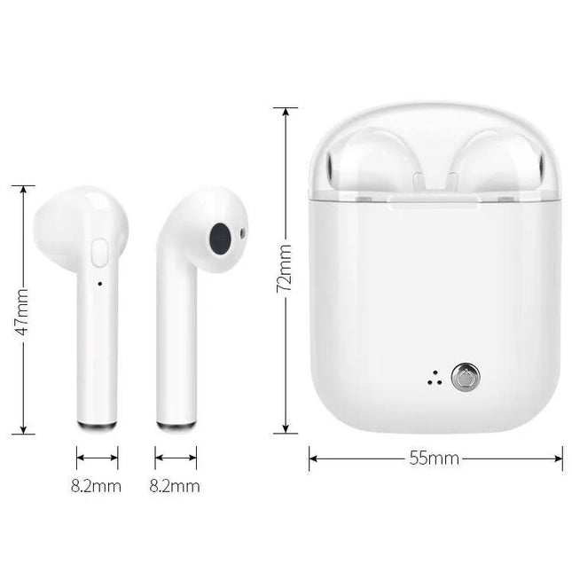 Casque Bluetooth sans fil binaural I7s Écouteurs TWS avec bac de chargement plaqué