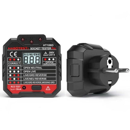 Practical Socket Voltage Tester for Home Electrical Safety - compact HT106D plug-in outlet voltage tester 48V-250V for home checks