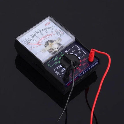 Portable Handheld Digital Multimeter for Home Use - compact analog style multimeter with red and black probes for voltage current resistance testing