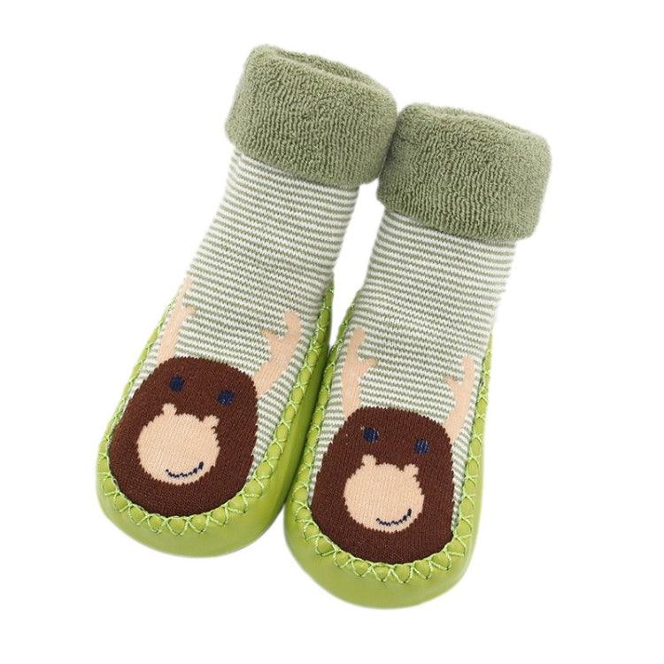 Cozy Thickened Terry Baby Socks and Shoes for Autumn/Winter - Non-slip Soft Bottom for Infants